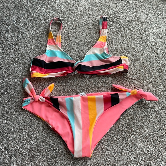 Solid & Striped multi-color two-piece swimsuit - Picture 1 of 4
